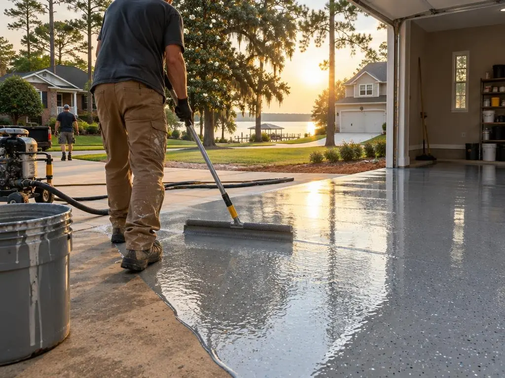 Polyaspartic Floor Coating in Columbia, SC